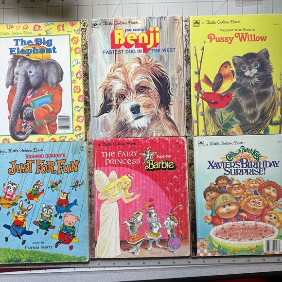 Little Golden Books Lot of 6 Vintage - Picture 1 of 8